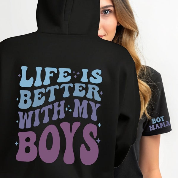 Life Is Better With My Boys Svg Png, Boy Mama Svg, Svg Cut File for Cricut, Mom Life Svg, sleeve Design, Boy Mama, Mom Of Boys, Mother's Day