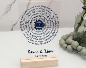 Personalized Song Lyrics Print, Anniversary Gift (Digital File)