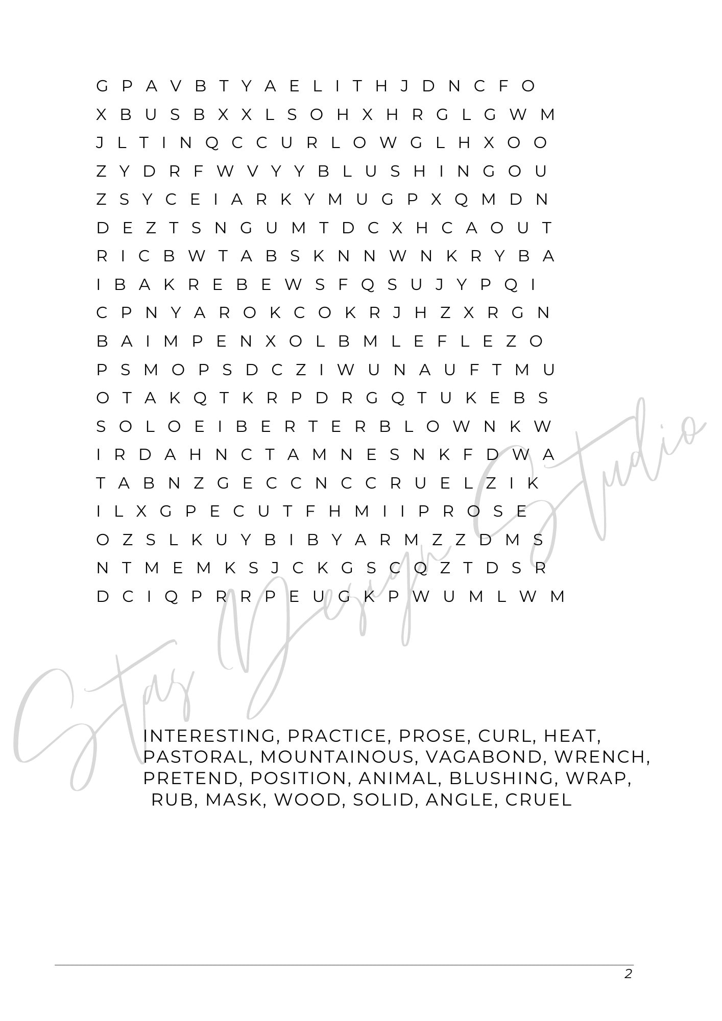 Word Search Puzzle Printable Instant Download Pdf Word Search Puzzles With Solutions Word Search Puzzle Printable Instant Download Pdf Word Search Puzzles With Solutions