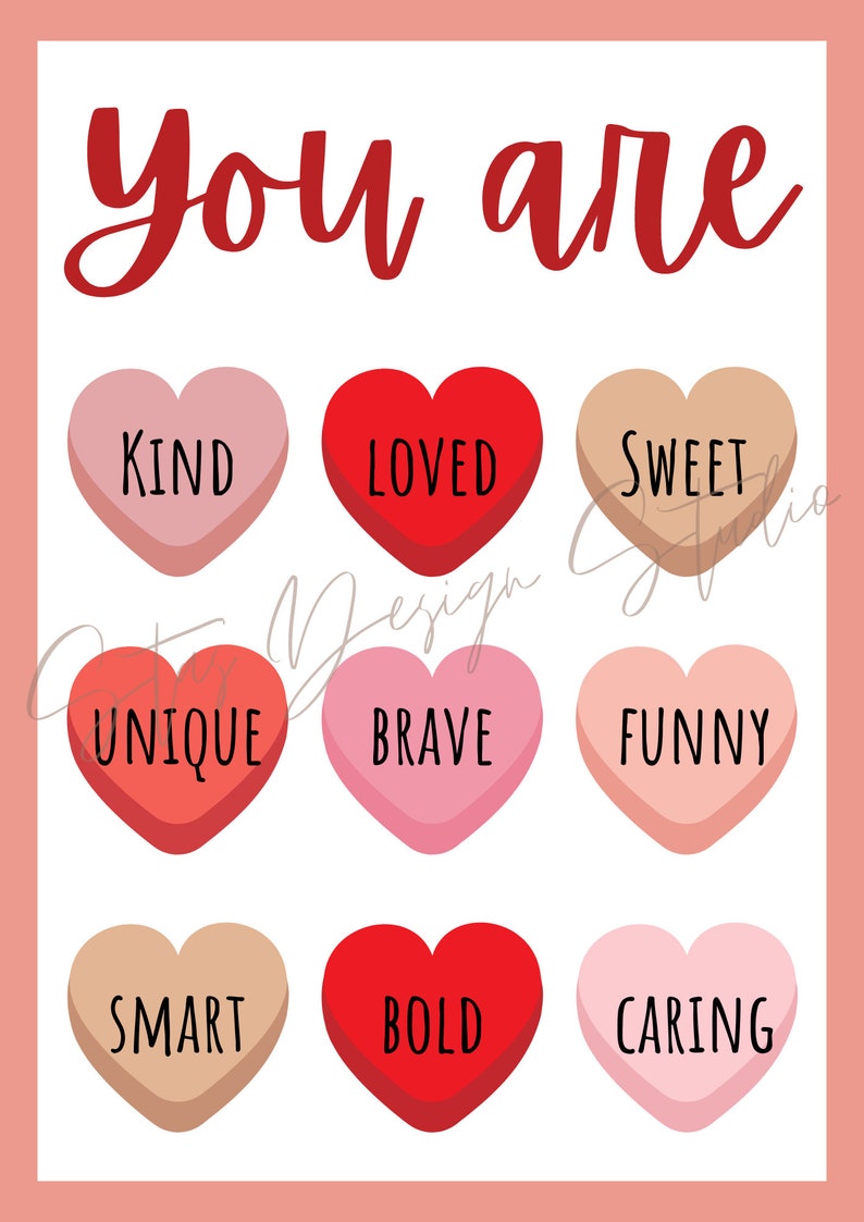 Printable Valentines Day Decorations Classroom Wall Art For Valentines Day Teacher Printable