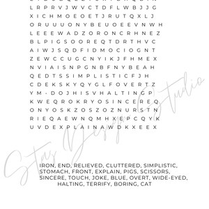 Word Search Puzzle, Printable, Instant Download, PDF, Word Search ...