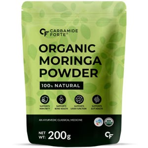Polvo de moringa 100 % orgánico - Moringa oleifera - Certificado por el USDA - 200 g