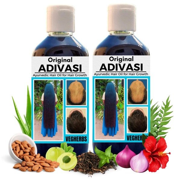 100% Pure Adivasi Herbal Hair Growth Oil - 100ml