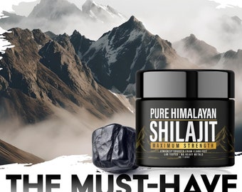 Résine douce pure Shilajit de l'Himalaya, 100 % AA+ - 20 g