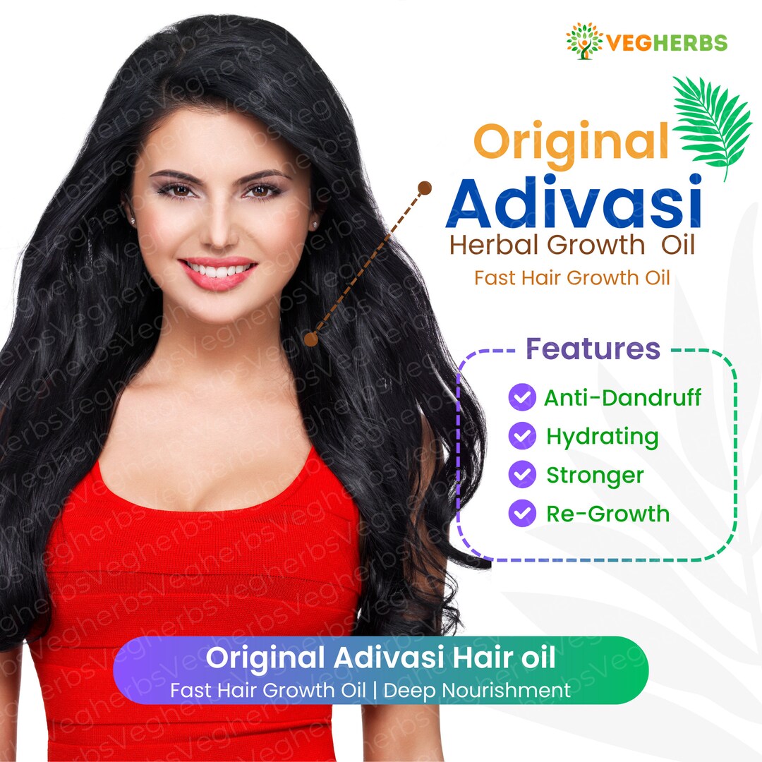 100 Pure Adivasi Herbal Hair Growth Oil 100ml Etsy UK