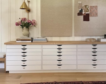 CUSTOM SIZED  Linen  Pinboard Neutral  Bulletin Board Mood Board Frameless Designer Interior Design