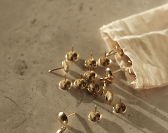 Gold push pins for bulletin board pinboard