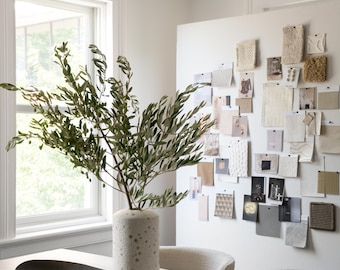 GRANDE bacheca personalizzata in lino neutro senza cornice / bacheca in lino / moodboard minimalista per casa o ufficio