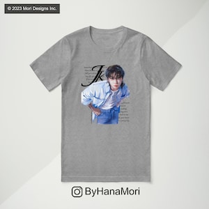 T-shirt BTS Jungkook JK il vit un t-shirt graphique jeune garçon