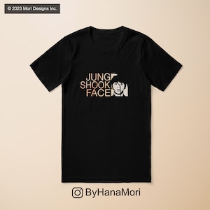 Jungkook Shirt Jungshook Face Short Sleeve Cotton Tee