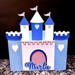 Caja de San Valentín personalizada de princesa, kit de San Valentín para niños, caja de San Valentín para la escuela, caja de tarjetas de San Valentín para hacer tú mismo, buzón de San Valentín con forma de castillo