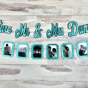 32 Colors, Custom Future Mr & Mrs Photo Banner, Bridal Shower Decor, Engagement Party Decor, Bridal Shower Banner, Wedding Shower Decor