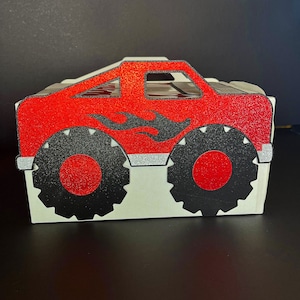 Kit de caja de San Valentín con forma de camión personalizado, caja de San Valentín para niños, caja de San Valentín para el aula, buzón de San Valentín, caja para tarjetas de San Valentín, caja para el día de San Valentín