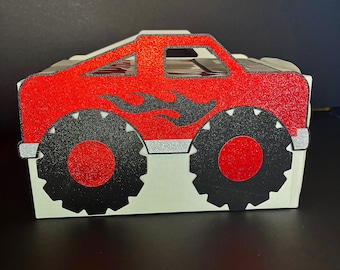 Personalized Truck Valentine Box Kit, Valentine Box for Kids, Classroom Valentine, Valentine Mailbox, Valentine Card Box, Valentines Day Box