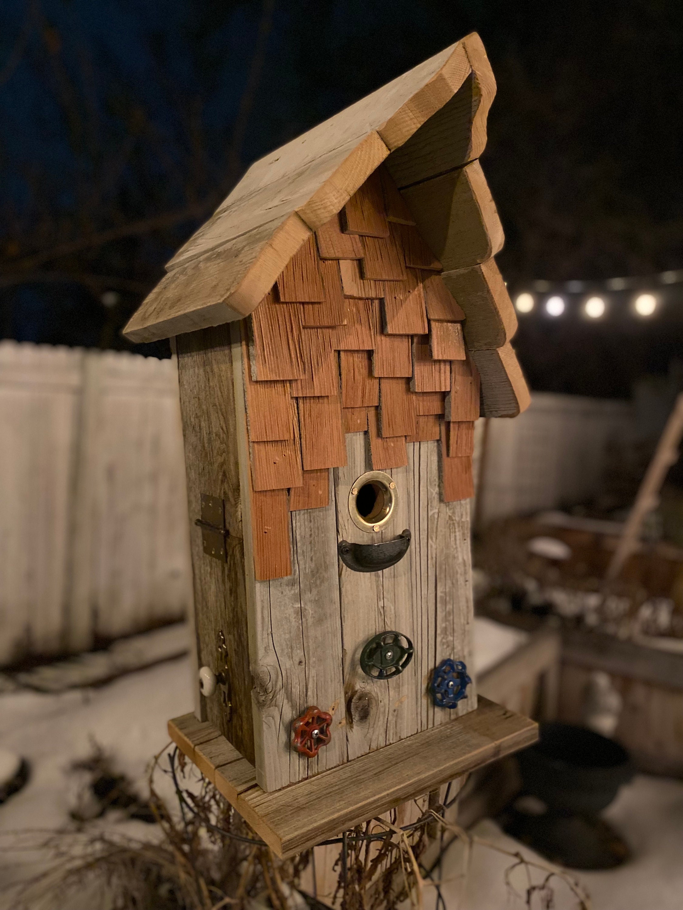 Handmade Rustic Reclaimed Vintage Birdhouse - Etsy