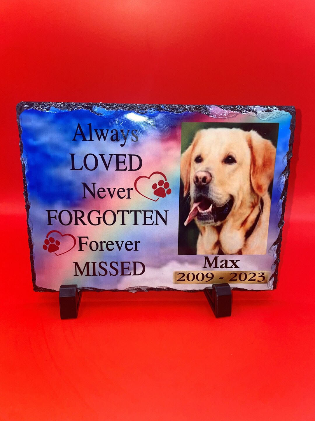 Forever Missed Dog Memorial Plaques Pet Memorial Pet Etsy