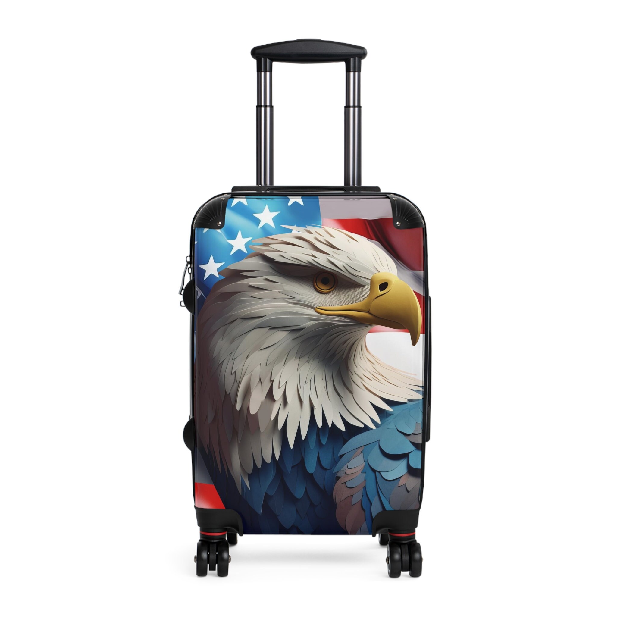 Bald Eagle American Suitcase Patriotic Vintage Storage with