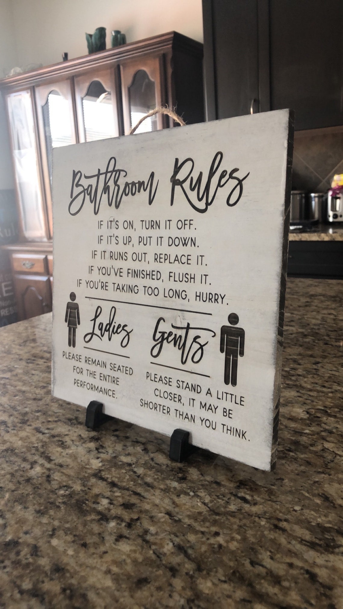 Bathroom Rules Sign Funny Signs for Bathroom Bathroom Wall - Etsy
