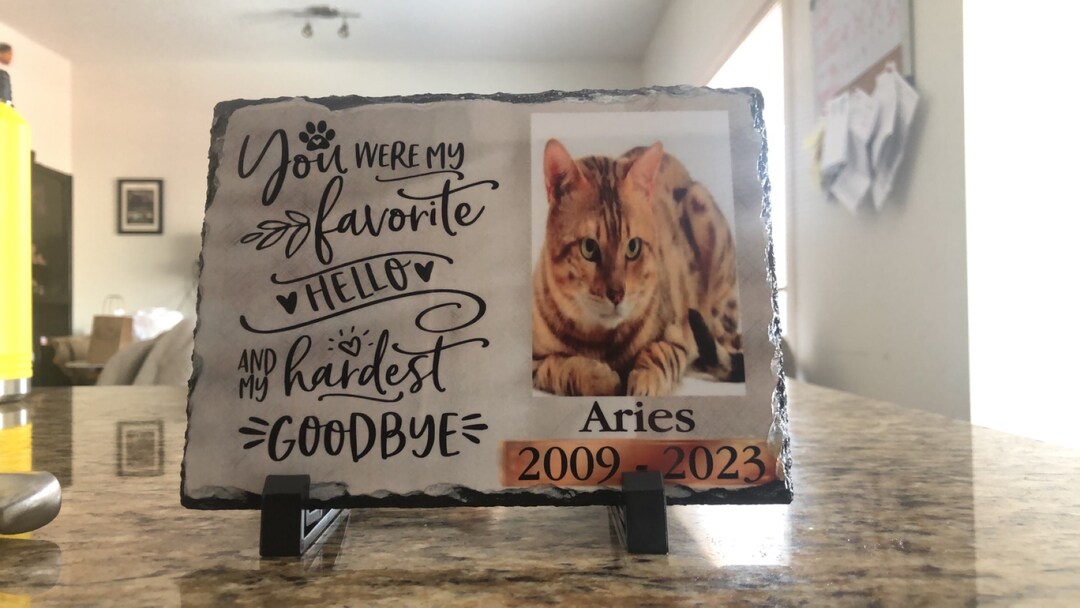 Personalized Cat Memorial Gift Pet Memorial Cats Lovers Etsy Canada