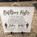 Bathroom Rules Sign Funny Signs for Bathroom Bathroom Wall - Etsy