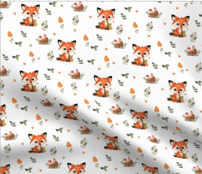 Fox Seamless Pattern PNG SVG Files for Fabric Printing Repeating ...