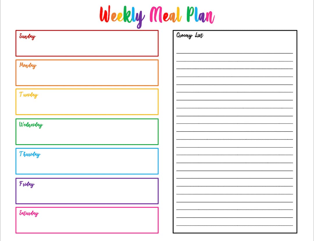 Weekly Meal Planner Template Goodnotes Etsy Weekly Meal Planner Template Goodnotes Etsy