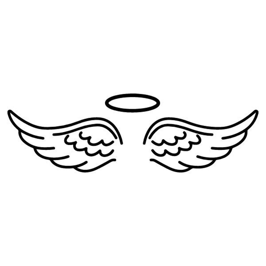 Angel Wings SVG Angel Wing Vector Angel Svg Halo Svg Angel - Etsy