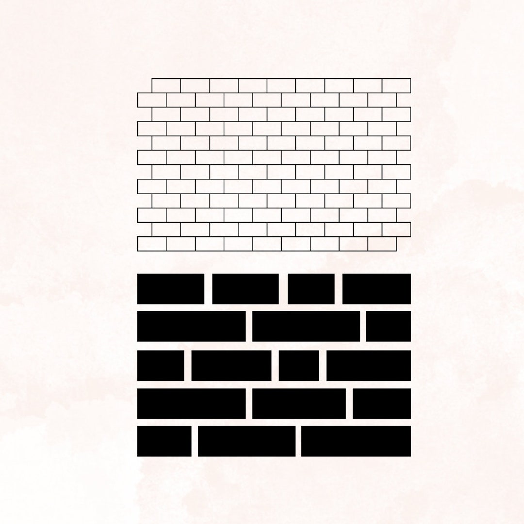BRICK Pattern SVG BRICK Pattern Svg Cut Files for Cricut Etsy