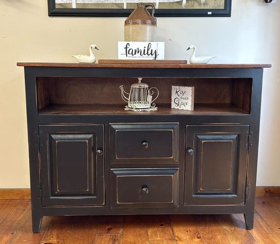 Primitive TV Stand Etsy