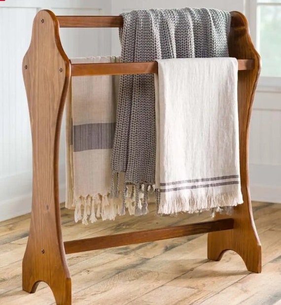 Wooden Quilt Rack Floor Standing UK