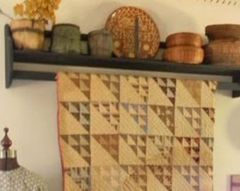 Primitive Country Quilt Rack