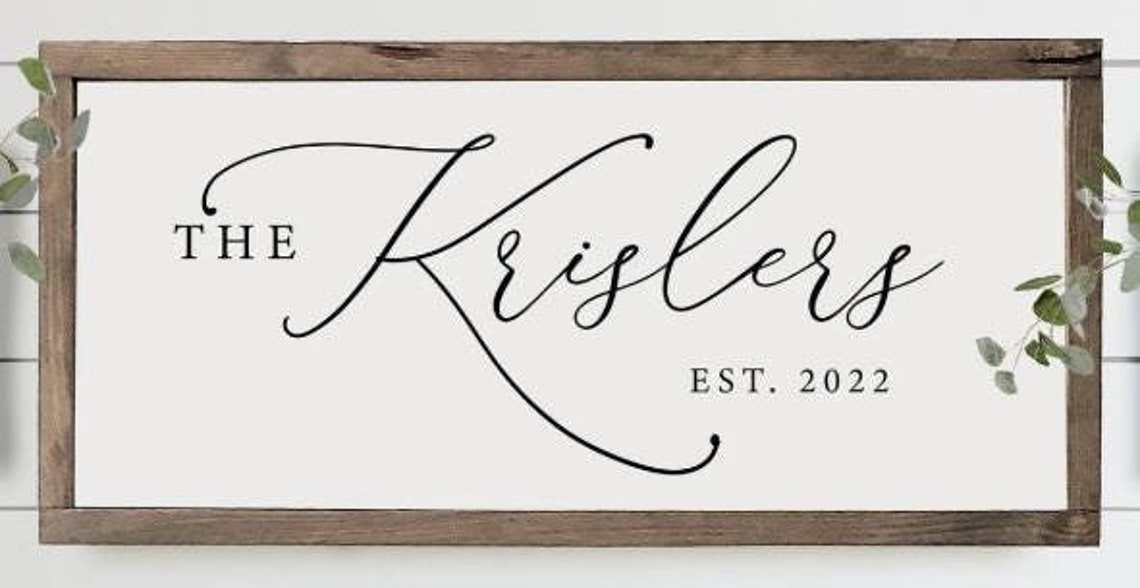 Personalized Family Sign - Etsy