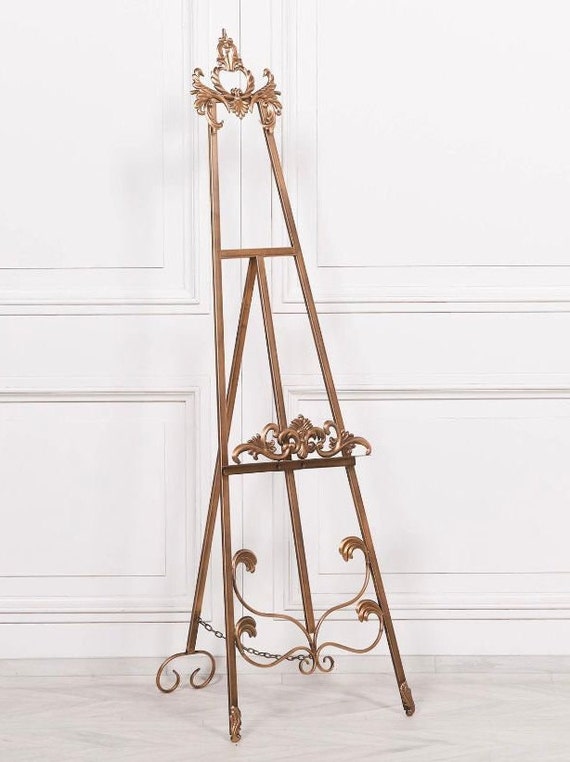 Antique Gold Metal Easel 165cm FOR HIRE ONLY London please Contact Before  Ordering. 