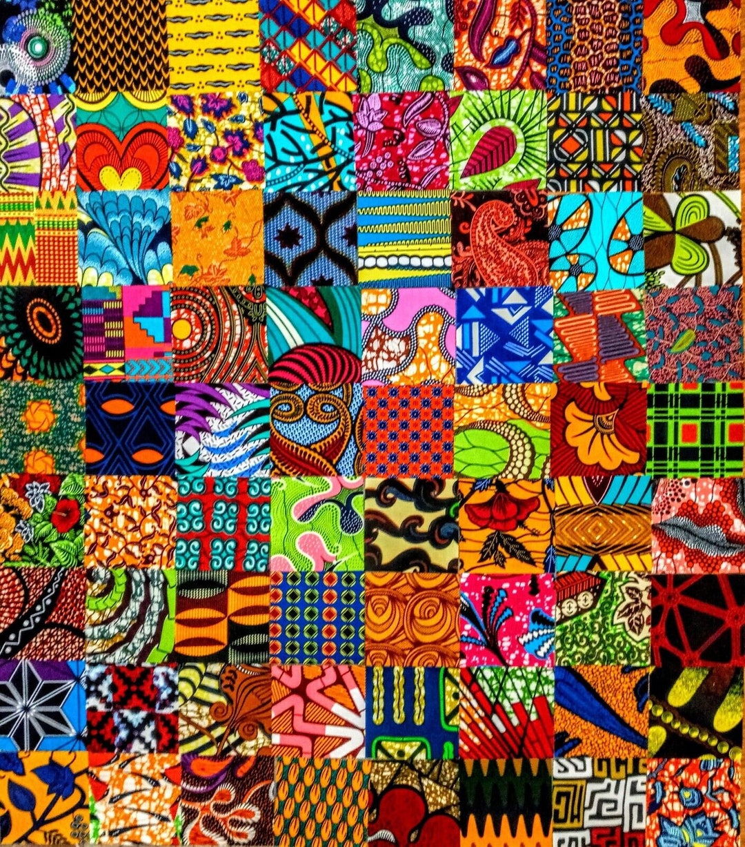 100 5 Fabric Squares African No Duplicates Ethnic Ankara Etsy
