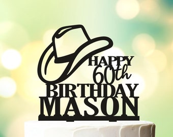 Cowboy cake topper, Birthday Cake Topper, First Rodeo Birthday Cake Topper, Cowgirl, My 1st Rodeo, Cowboy Hat, Western Cake Topper L009