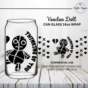 Voodoo Doll Wndow/ Laptop/ Phone Permanent Vnyl Decal/ Car Wndows