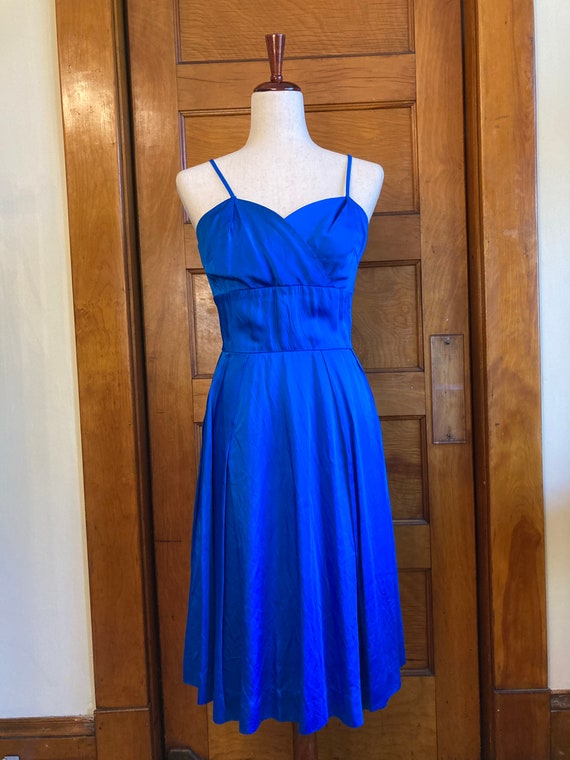 50s Jerrell Junior Satin Party Dress