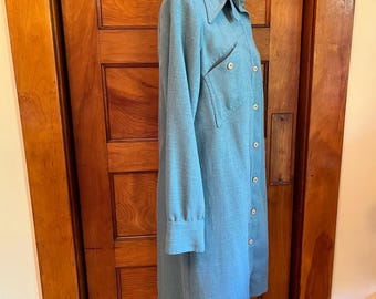 robin egg blue dress shirt Paul Fredrick No Iron Dress Shirt 17-33 Robin Egg Blue White