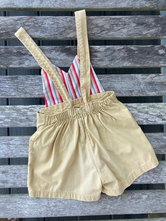 50s Striped Baby Romper - image 2