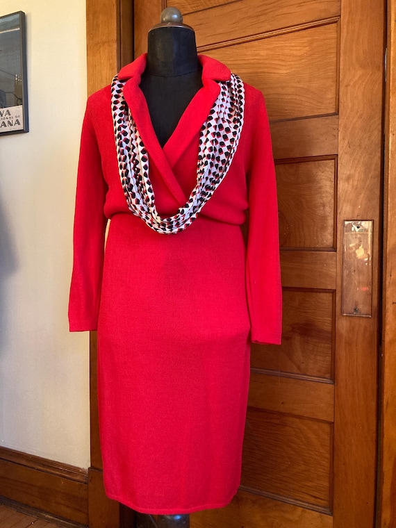 70s or 80s St John for Saks Fifth Ave Knit Dress