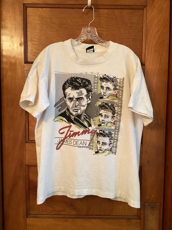 Cigarette Denim James Dean White T Shirt Vintage Diamond Dust 90's