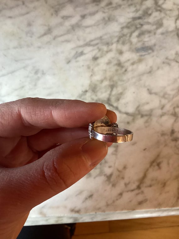 Sterling Silver Tiger Eye Ring Adjustable - image 5