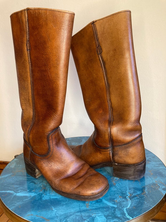 70s Frye Pull-On Leather Boots