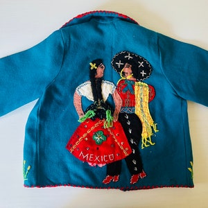 Presidente Made in Mexico 100% Wool Children&#39;s X-Small Embroidered Jacket