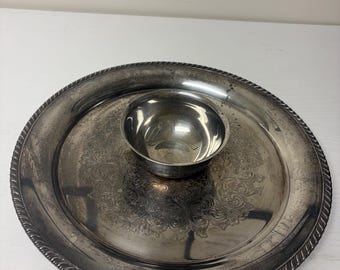 Vintage Oneida Silversmiths Silver plated dip platter