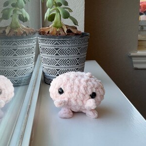 Baby Pink Stress Plushie- Handmade Crochet Anxiety Toy