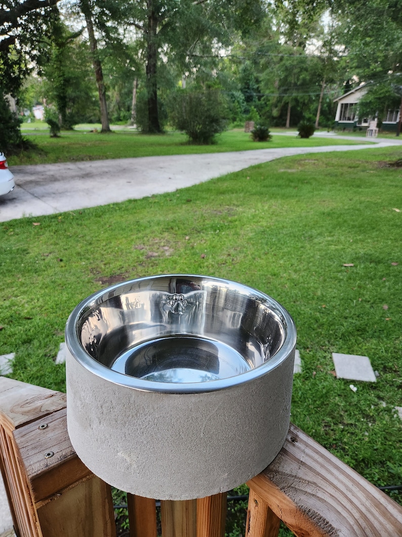 No-Flip Concrete Dog/Cat Pet Bowl image 7