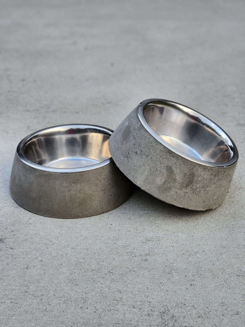 No-Flip Concrete Dog/Cat Pet Bowl image 3