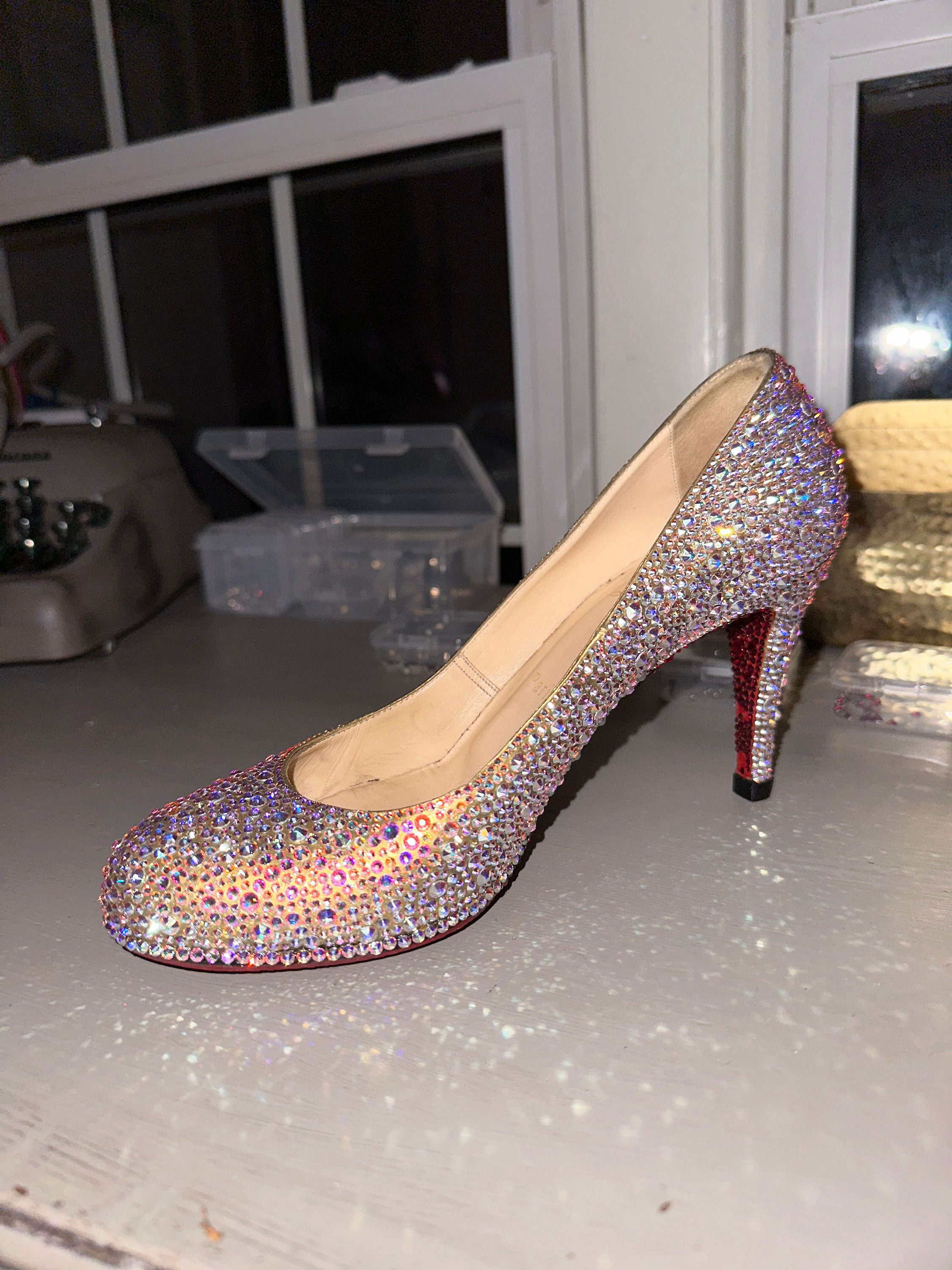 swarovski crystal shoes – Christian Louboutin Strass & Crystal shoes