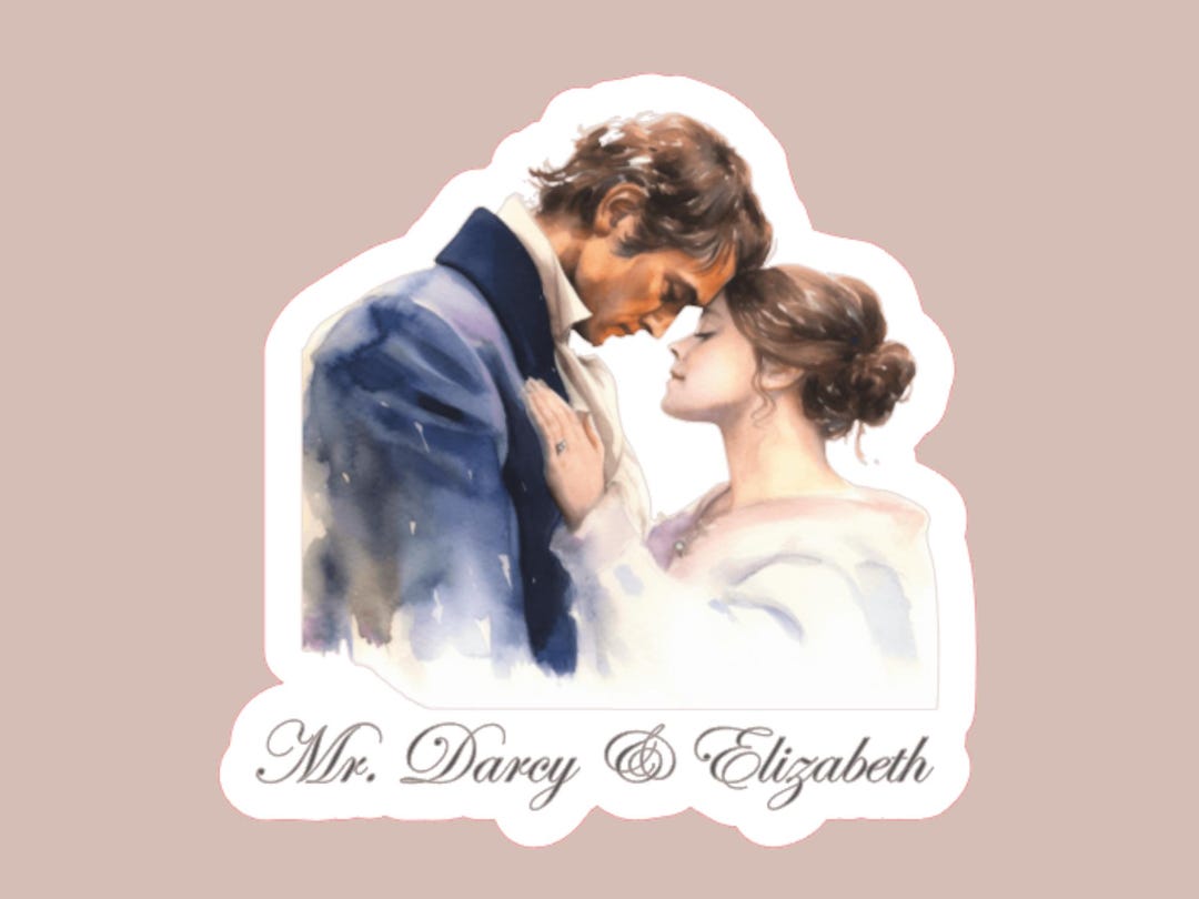 6 Pride and Prejudice Vinyl Sticker Set - Etsy